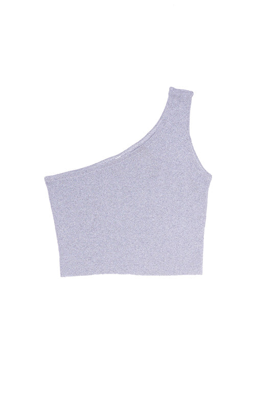 Recycled One-Shulder Knit Top