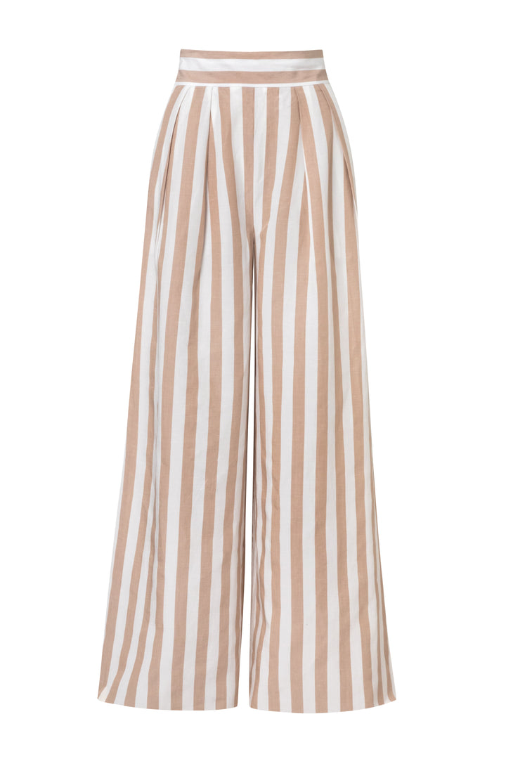 The Pleated Striped Pants