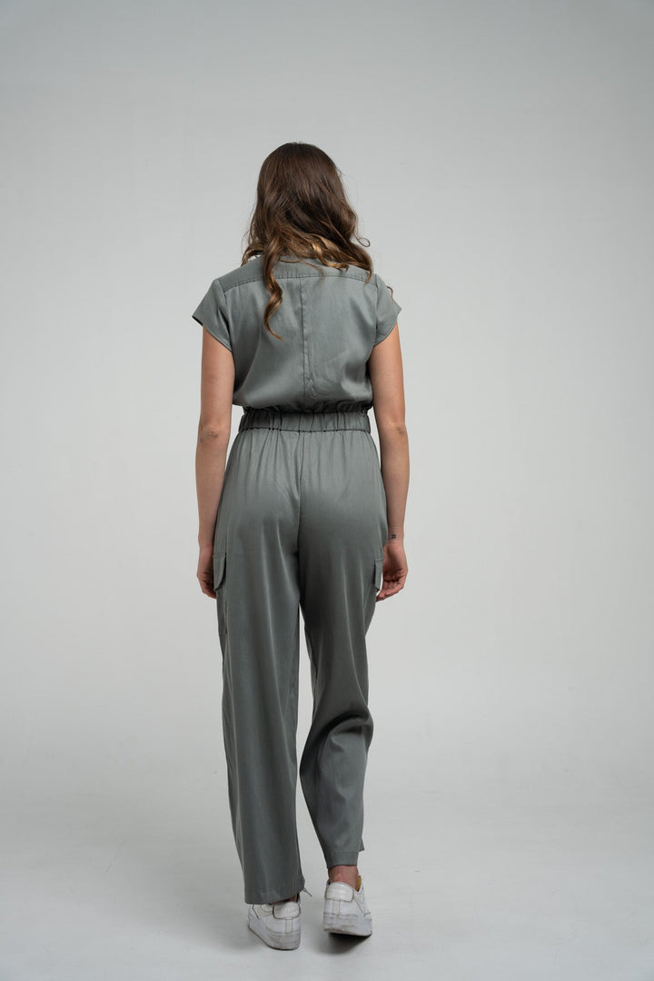 Cargo Tencel Jumpsuit