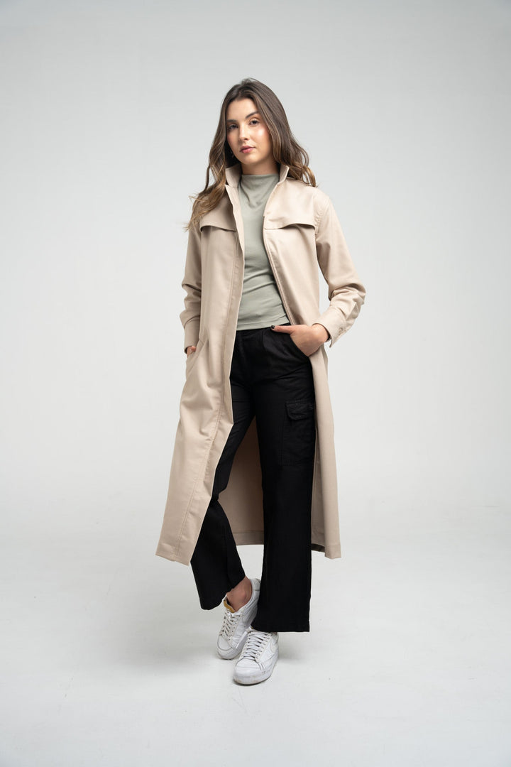 Bamboo-Tencel Trench Coat