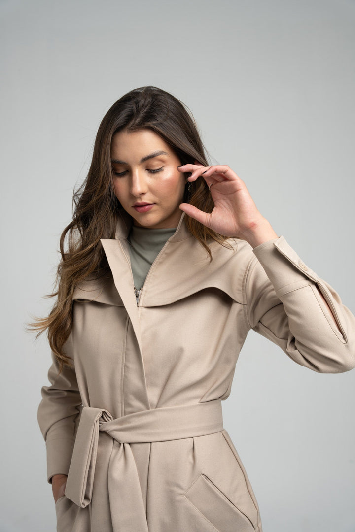 Bamboo-Tencel Trench Coat