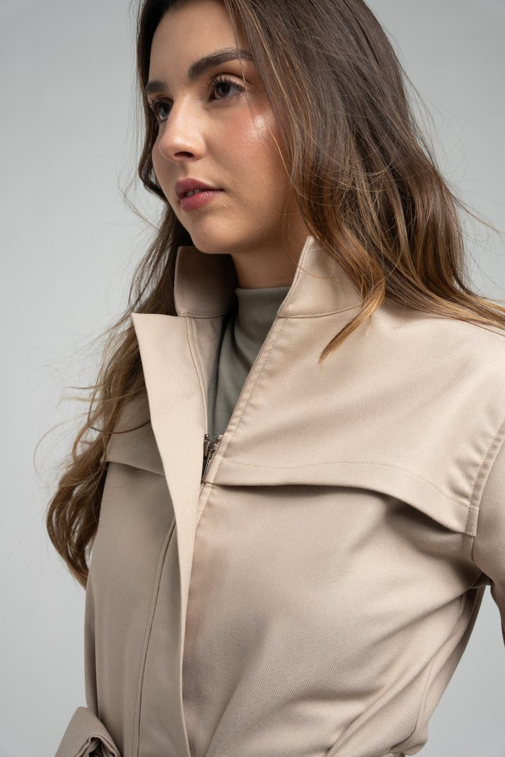 Bamboo-Tencel Trench Coat