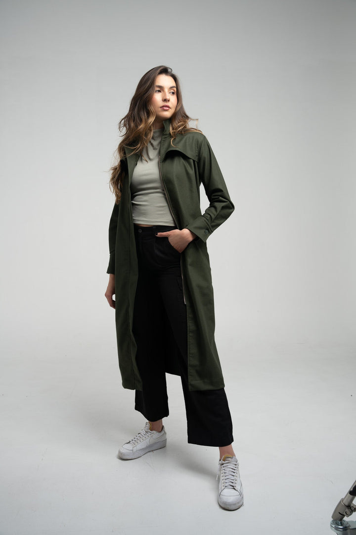 Bamboo-Tencel Trench Coat