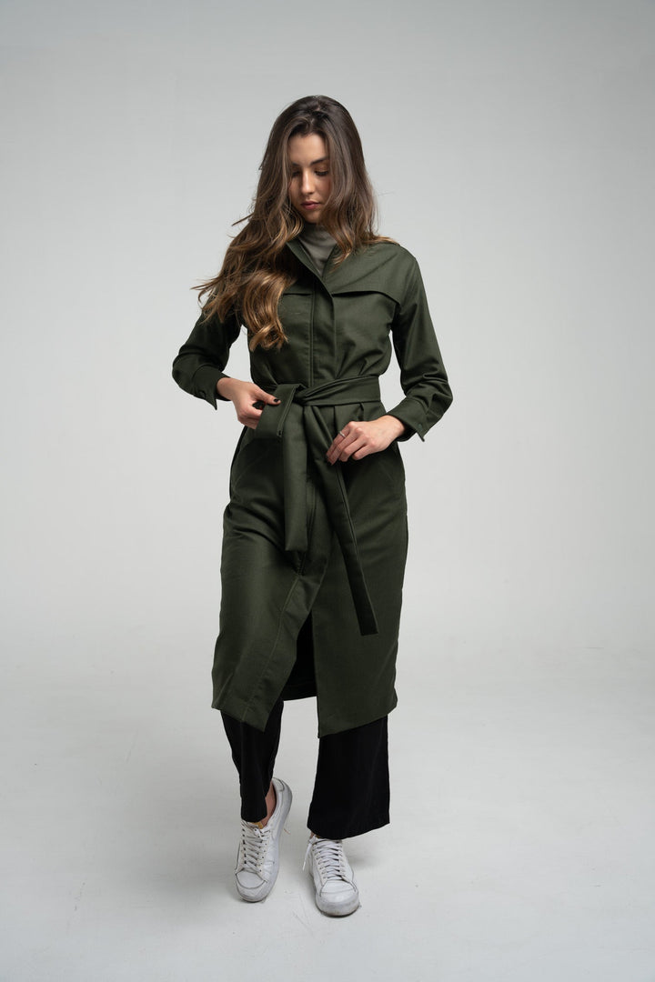 Bamboo-Tencel Trench Coat