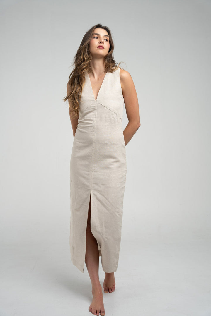 The Linen Maxi Dress