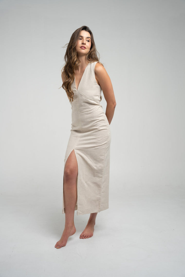 The Linen Maxi Dress