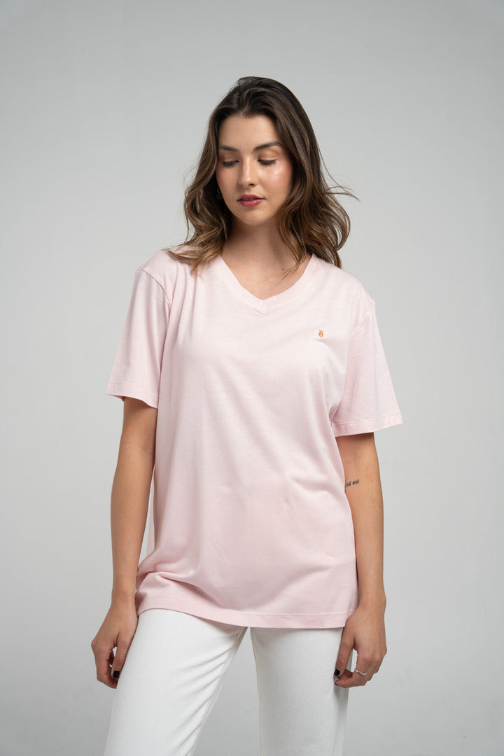 V-Neck Organic Cotton & Refibra Tee