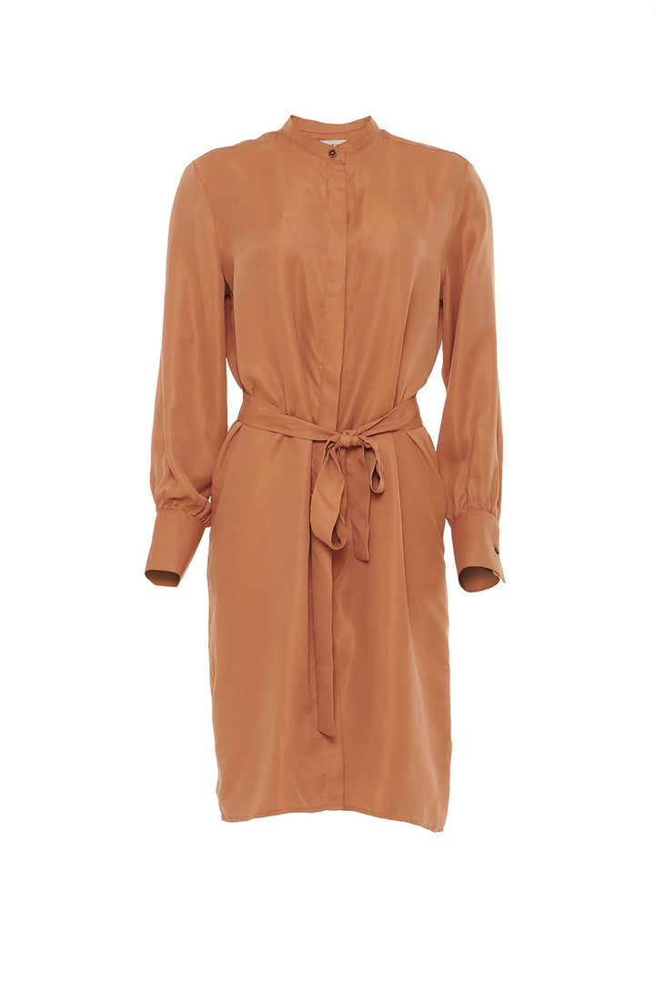 The Cupro Shirt Dress