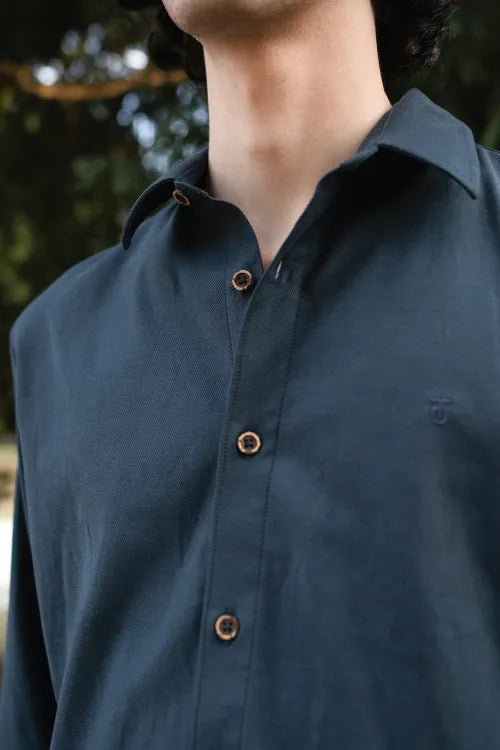 The Tencel Knit Button-down